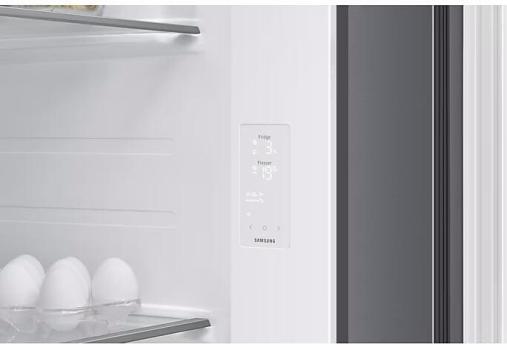 Samsung RS80F67KCTEF Stand Side-by-Side Kombination, 91,2 cm breit, 634 L, NoFrost+, Wassertank, WiFi, Eis- und Wasserspender, Edelstahloptik