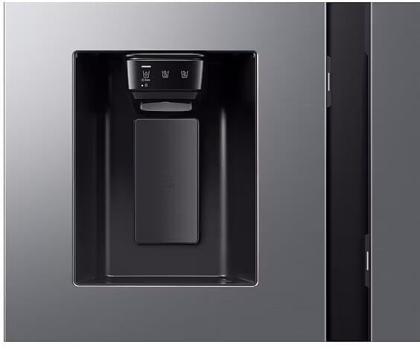 Samsung RS80F67KCTEF Stand Side-by-Side Kombination, 91,2 cm breit, 634 L, NoFrost+, Wassertank, WiFi, Eis- und Wasserspender, Edelstahloptik