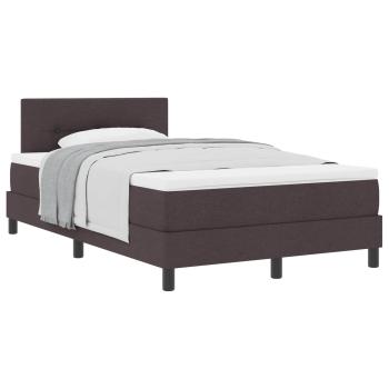 Boxspringbett mit Kopfteil Dunkelbraun 120 x 200 cm Stoff