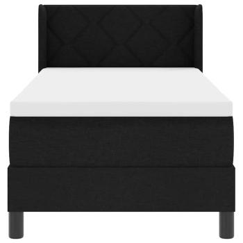 Boxspringbett mit Matratze mit Matratze Schwarz 80 x 200 cm