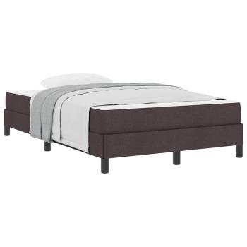 Boxspringbett mit Matratze Dunkelbraun 120 x 200 cm Stoff