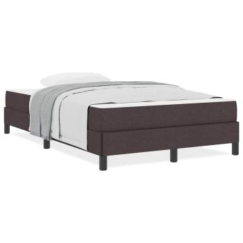 Boxspringbett mit Matratze Dunkelbraun 120 x 200 cm Stoff
