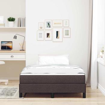 Boxspringbett mit Matratze Dunkelbraun 120 x 200 cm Stoff