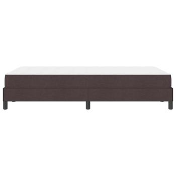 Boxspringbett mit Matratze Dunkelbraun 120 x 200 cm Stoff