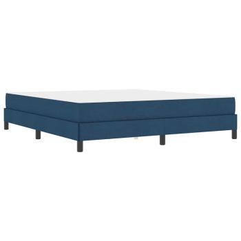 Boxspringbett mit Matratze Blau 180 x 200 cm Stoff