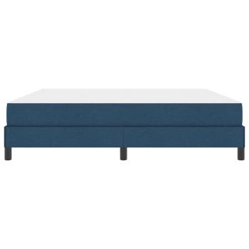 Boxspringbett mit Matratze Blau 180 x 200 cm Stoff