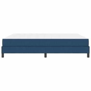 Boxspringbett mit Matratze Blau 180 x 200 cm Stoff