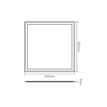 Nobile LED Panel Q2S UGR<19 weiß 28W 840 dim Dali, 4100lm, 4000K, weiß (1570461710)