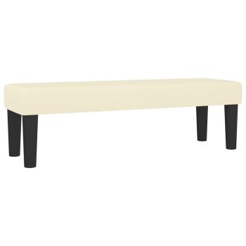 Boxspringbett mit Matratze Creme 200x200 cm Kunstleder