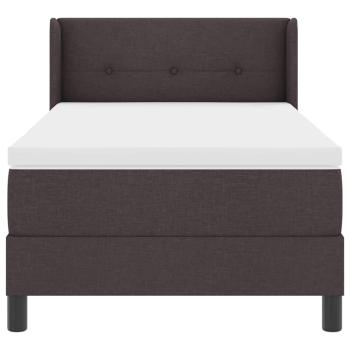 Boxspringbett mit Matratze mit Matratze Dunkelbraun 90 x 190 cm