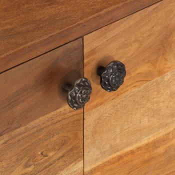 TV-Schrank Massivholz Akazie Honigfarbenes Finish 140x30x40 cm