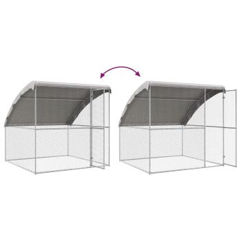 Hühnerkäfig 4 stk. Silber 800 x 200 x 200 cm Stahl und PE