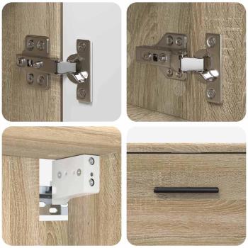 Badezimmermöbel Set 2 pcs Sonoma Eiche 76,5 x 35 x 64 cm