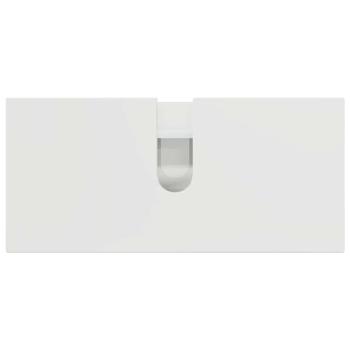 Badezimmermöbel Set 2 pcs Hochglanz-Weiß 76,5 x 35 x 64 cm