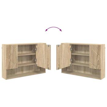Badezimmermöbel Set 3 pcs Sonoma Eiche 76,5 x 35 x 64 cm