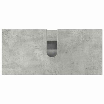 Badezimmermöbel Set mit Regal 3 pcs Betongrau 76,5 x 35 x 64 cm