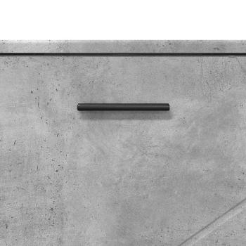 Badezimmermöbel Set mit Regal 3 pcs Betongrau 76,5 x 35 x 64 cm