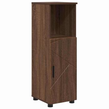 Badezimmermöbel Set mit Tür 4 pcs Braune Eiche 30 x 35 x 192 cm