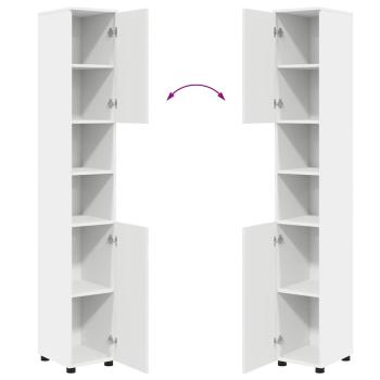 Badezimmermöbel Set 4 pcs Weiß 30 x 35 x 192 cm Holzwerkstoff