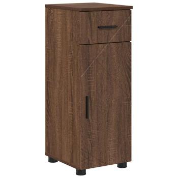 Badezimmermöbel Set mit Tür 4 pcs Braune Eiche 30 x 35 x 192 cm