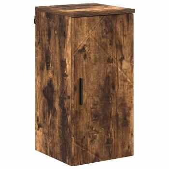 Badezimmermöbel Set mit Tür 5 pcs Räuchereiche 30 x 35 x 192 cm