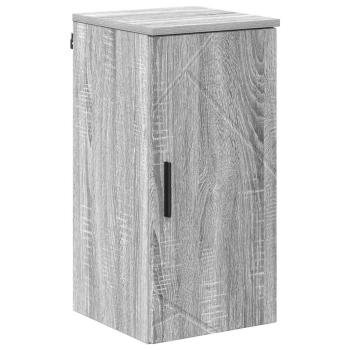 Badezimmermöbel Set mit Tür 5 pcs Grau Sonoma 30 x 35 x 192 cm