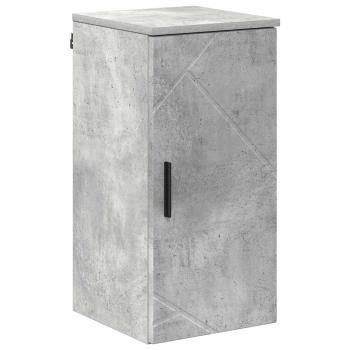 Badezimmermöbel Set mit Regal 5 pcs Betongrau 30 x 35 x 192 cm
