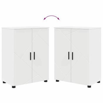 Badezimmermöbel Set 4 pcs Weiß 30 x 35 x 192 cm Holzwerkstoff