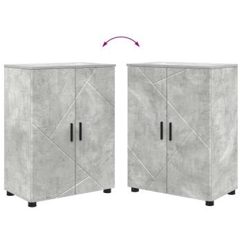 Badezimmermöbel Set mit Regal 4 pcs Betongrau 30 x 35 x 192 cm