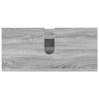 Badezimmermöbel Set mit Tür 4 pcs Grau Sonoma 30 x 35 x 192 cm