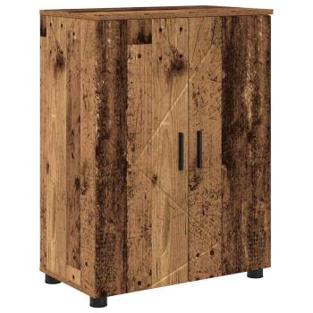 Badezimmermöbel Set mit Regal 4 pcs Altholz 30 x 35 x 192 cm