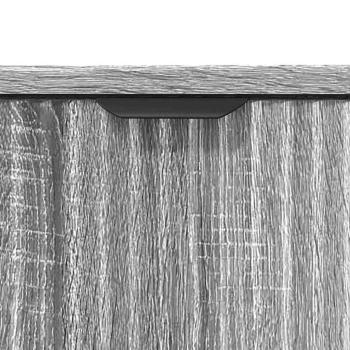 Badezimmermöbel Set Plaid 2 pcs Grau Sonoma 39,5 x 36 x 88 cm