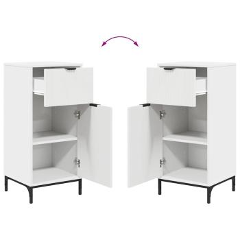 Badezimmermöbel Set 3 pcs Weiß 39,5 x 36 x 88 cm Holzwerkstoff