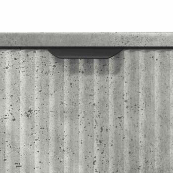 Badezimmermöbel Set mit Regal 3 pcs Betongrau 39,5 x 36 x 88 cm