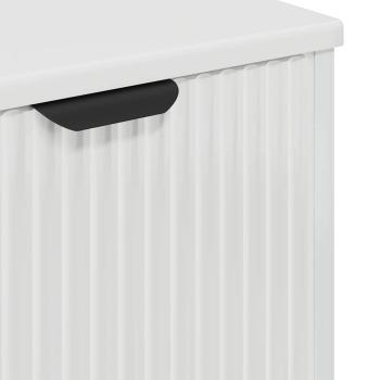 Badezimmermöbel Set 3 pcs Hochglanz-Weiß 39,5 x 36 x 88 cm