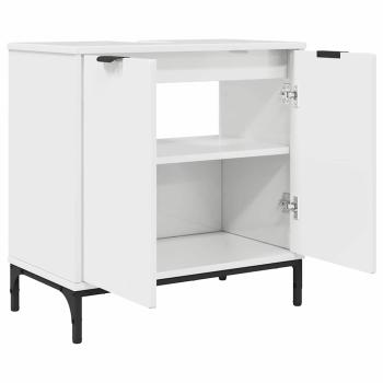 Badezimmermöbel Set 3 pcs Hochglanz-Weiß 39,5 x 36 x 88 cm