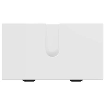Badezimmermöbel Set 3 pcs Hochglanz-Weiß 39,5 x 36 x 88 cm
