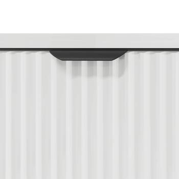 Badezimmermöbel Set 3 pcs Hochglanz-Weiß 39,5 x 36 x 88 cm