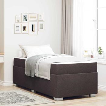 ARDEBO.de - Bettgestell Dunkelbraun 90 x 190 cm Taschenfedern