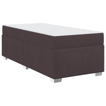 Bettgestell Dunkelbraun 90 x 190 cm Taschenfedern