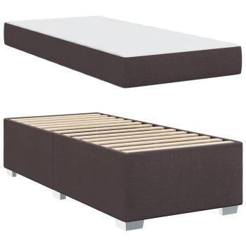 Bettgestell Dunkelbraun 90 x 190 cm Taschenfedern
