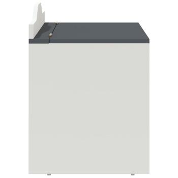 Box mit Stauraum und Tafelvorderseite ROROS Grau und Weiß