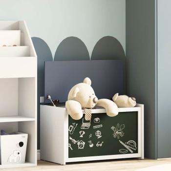 Spielzeugbox Grau und Weiß 73 x 33 x 55 cm Holzwerkstoff