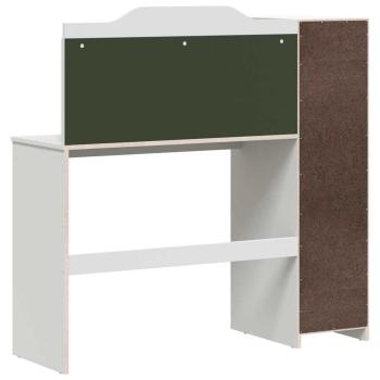 Kreidetafel Schreibtisch Weiß 120 x 45 x 118.5 cm Holzwerkstoff