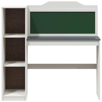 Kreidetafel Schreibtisch Weiß und grau 120 x 45 x 118.5 cm