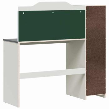 Kreidetafel Schreibtisch Weiß und grau 120 x 45 x 118.5 cm