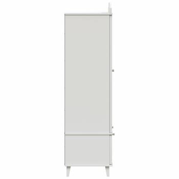 Kreidetafel Kleiderschrank mit Schubladen Weiß Holzwerkstoff