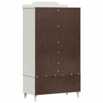Kreidetafel Kleiderschrank mit Schubladen Weiß Holzwerkstoff