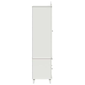 Kreidetafel Kleiderschrank mit Schubladen Weiß Holzwerkstoff