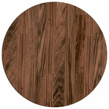 Tischplatte Hellbraun Ø 40 x 2.5 cm Massives Eichenholz